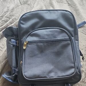 Source Unknown Navy Blue Everyday Backpack Picnic Sac with Thermal Pocket/ Pouch